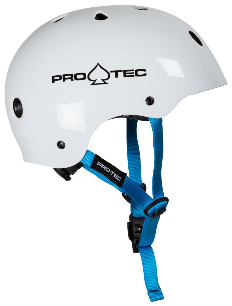 Casque de skateboard Pro-tec JR Classic Fit Certified Gloss White 2022 